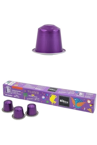 Nespresso compatibile alluminio - Vellutato 10x10 pz 